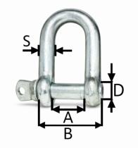 ZACCESORIOS 602620 - GRILLETE HORQUILLA CINCADO Ø 12 MM.