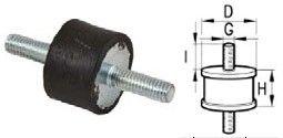ACCESORIOS 607520 - TACO MOTOR ANTIVIBRATORIO Ø 6