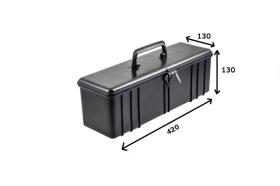 ACCESORIOS 617290 - CAJA HERRAMIENTA L. 420 ANCHO 130 ALTO 130  PLASTICO