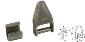 ACCESORIOS 620490 - BISAGRA PLANA PARA REALCE CON BORDE