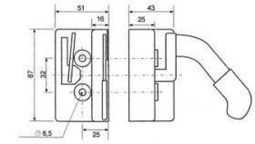 ZACCESORIOS 621070 - CERRADURA CNH DER.
