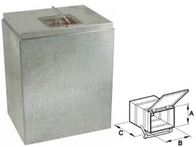 ACCESORIOS 621360 - CAJA PORTA APEROS A 250 B 320 C 400  METALICA
