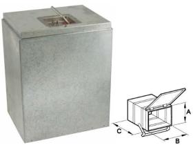 ACCESORIOS 621370 - CAJA PORTA APEROS A 350 B 450 C 450  METALICA