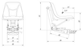 ACCESORIOS 624070 - ASIENTO NEGRO VIÑEDO MULTIANGULO (390 MM)