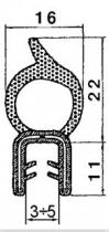 ACCESORIOS 627270 - GOMA PARA CABINAS ROLLO 25 MTS