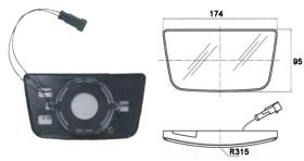 ACCESORIOS 636590 - CRISTAL ESPEJO 174X95 ANTIVAHO ( CALEFACTABLE )