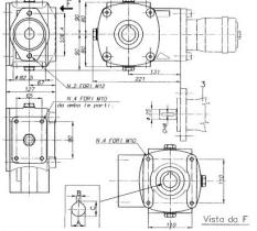 ACCESORIOS 830740 - REDUCTOR RT90 Ø35 CHAVETA 10 MM 3-1-1( PARA MOTOR HIDRAULICO