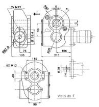 ACCESORIOS 830750 - REDUCTOR RT160 Ø35 CHAVETA 10 MM 8-4-1( PARA MOTOR HIDRAULIC