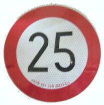 ZACCESORIOS 906510 - ADHESIVO LIMITE VELOCIDAD 25KM
