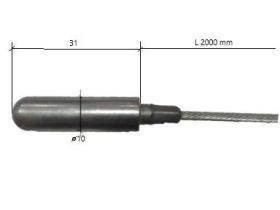 ZACCESORIOS 9801720SF - CABLE SEGURO TIPO BALA LT. 1600 MM