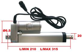 COMPRESORES FD5A1210 - CILINDRO ELECTRICO 12 V CARRERA 105 CAPACIDAD CARGA 1500N(MA