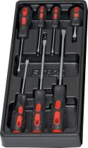 HERRAMIENTA MANUAL 03BANH4-1 - BANDEJA+HERRAMIENTAS JUEGO DESTORNILLADORES PLANOS 7 PZS