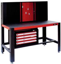 HERRAMIENTA MANUAL 03BT4PR - BANCO TRABAJO 4 CAJONES + PANEL ROJO (4BULTOS)