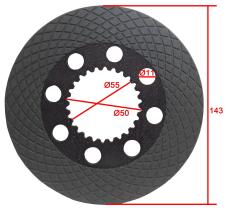 HERRAMIENTA MANUAL 3429015M1 - DISCO FRENO AGCO Z26 Ø143 MM