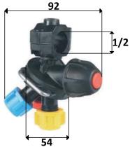 PULVERIZACION 252140 - TRIJET 3/8 ANTIGOTA COMPLETO ROSCADO