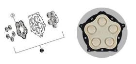 PULVERIZACION 257499-06 - MEMBRANA BOMBA ELECTRICA 12 V. 26 LXM 5 BAR SEAFLO