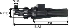PULVERIZACION 262360 - AGITADOR PLASTICO CURVO PEQUEÑO   1.25