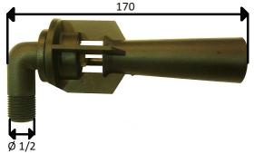 PULVERIZACION 262365 - AGITADOR PLASTICO CURVO PEQUEÑO   1.25