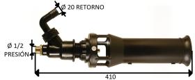 PULVERIZACION 262380 - AGITADOR HIDRAULICO DOBLE CUERPO PRESION+RETORNO