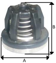 PULVERIZACION 263500 - VALVULA COMPLETA BOMBA A&R