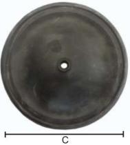 PULVERIZACION 263558 - MEMBRANA MANDO PRESION ( 33 MM,)