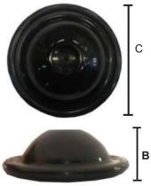 PULVERIZACION 263595 - MEMBRANA BERTOLINI ACUMULADOR. PA-730 ( 71 ALTO 120 MM)