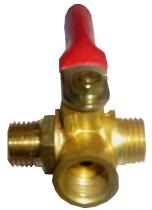 PULVERIZACION 265380 - VALVULA 3 VIAS 1/4 BRONCE M/M/H