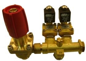 PULVERIZACION 269020 - KIT 2 ELECTROVALVULAS CON REGULADOR CAUDAL 60 ATM