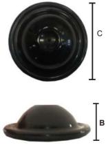 PULVERIZACION 270540 - MEMBRANA CALDERIN   PRESION COMET ( Ø 112 MM ALTO 30MM )
