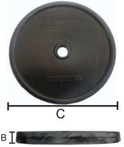 PULVERIZACION 270563 - MEMBRANA PRESION A&R AR 20 (105 D8 MM )