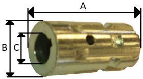 PULVERIZACION 304700 - ADAPTADOR TDF BOMBA FT22  Ø 19MM