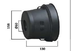 PULVERIZACION 313270 - PROTECTOR TRANSMISION Ø 158 MM NEGRO
