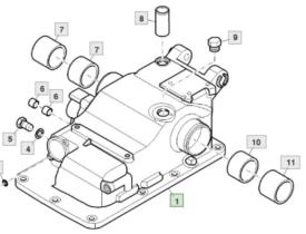 PULVERIZACION ER261843 - CARCASA ELEVADOR CARRARO