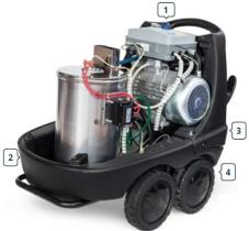 PULVERIZACION W4000 - HIDROLIMPIADORA W4000 15-200 50HZ3F 5,5 KW MM 15200 AGUA CAL