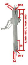 TENSOR LATERAL 503130 - TENSOR LATERAL L. 450-550 PARA - 60 CV
