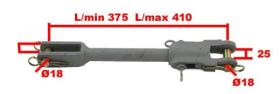 TENSOR LATERAL 504700 - TENSOR LATERAL FIJO IZQ. L. 375-410 PARA - 60CV