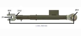 TENSOR LATERAL 510660 - TENSOR LATERAL AGCO L 510 MM Ø19 Ø20