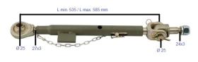 TENSOR LATERAL 510700 - TENSOR LATERAL L535 MIN L585 MAX CBM Ø25 27X3MM 24X3 MM