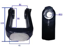 TENSOR LATERAL 510795 - HORQUILLA FUNDICION Ø 22 FIAT L60 72-94 DT