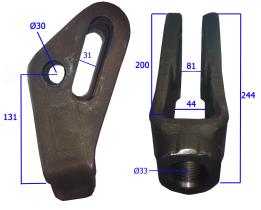 TENSOR LATERAL 510845 - HORQUILLA FUNDICION DEUTZ S-L-H-D MERLO