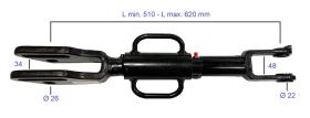 TENSOR LATERAL 512600 - TENSOR LATERAL CNH L 510 -620 Ø25 Ø21