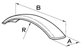 PARAGOLPES 627600 - GUARDABARROS A.41 L. 1300MM