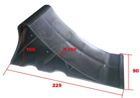 PARAGOLPES 636190 - CUÑA PARADA DE PLASTICO L225, H100, P90