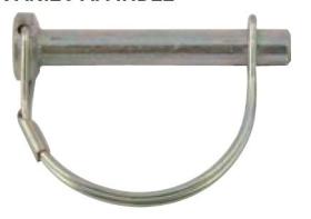 PASADORES VARIOS 501708 - PASADOR SEGURIDAD ABATIBLE L48  Ø6