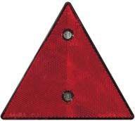 CATADRIOPTICOS 352800 - CATADRIOPTICO TRIANGULAR C/ AGUJERO ROJO
