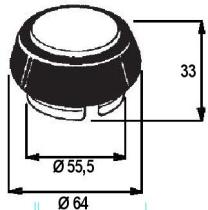 VOLANTES 607610 - TAPA VOLANTE CON CLAXON INT   55 BIPOLAR