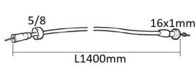 VOLANTES 623540 - CABLE CUENTA REVOLUCIONES SDF LT. 1400 MM 16X100 5/8