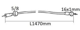 VOLANTES 623550 - CABLE CUENTA REVOLUCIONES SDF LT. 1470 MM 16X100 5/8