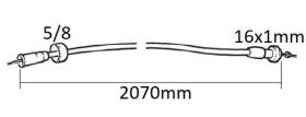 VOLANTES 623560 - CABLE CUENTA REVOLUCIONES SAME LAMBORGHINI LT. 2070 MM 16X10