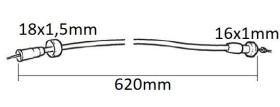 VOLANTES 623630 - CABLE CUENTA REVOLUCIONES SAME LAMBORGHINI LT. 620 MM 16X100